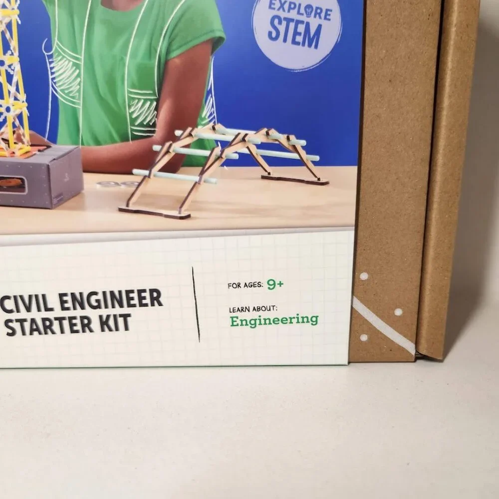 KiwiCo Civil Engineer Starter Kit Craft Science Set Kiwi Co. STEM Engineering Sh